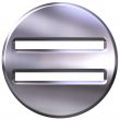 3D Silver Framed Equality Symbol