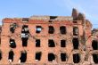 Museum - panorama `Stalingrad fight` - `The destroyed mill`. Volgograd. Russia.