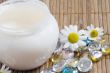 Chamomile and face cream