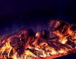  	Preparing meat barbecue upon open fire