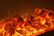  	Preparing meat barbecue upon open fire