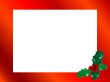Red christmas frame