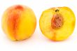 Two ripe peaches