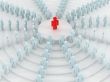Conceptual image of teamwork. 3D image.