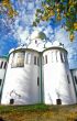View of russian cathedral from below
