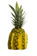 Isolated Cut Pineapple