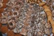 Bakery background with various sweet pastry