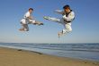 taekwondo on the beach