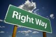 Right Way Road Sign