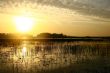 evening beautifully lake