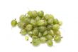 Fresh gooseberry on white