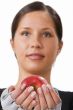 Offering an apple
