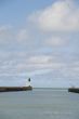 Lighthouse in green and white