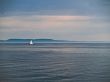 Lonely sailboat