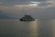 Sunset and ferry