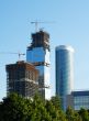 Construction of skyscrapers.