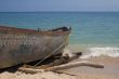 Fishing boat on beach