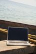 Laptop on boat