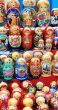shop window with set of russian dolls