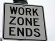 work zone ends sign