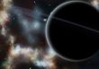 Digital created starfield with cosmic Nebula