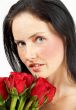 Portrait of beautiful brunette woman
