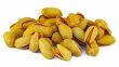 Pistachios nuts over white