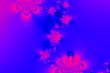 blue background with flower fractal