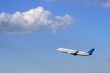 Passenger plane in the sky