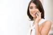 Woman with telephone