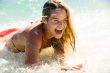 Woman doing splashes