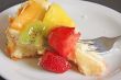 Cream cake with fruits