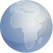 Map of Africa sphere