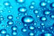 blue waterdrops