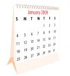 Calendar of a desktop 2009 for January