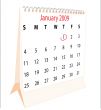 Calendar of a desktop 2009 for January