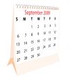 Calendar of a desktop 2009 for September