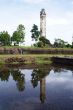 Tower and pond