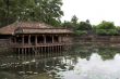 Lake and pavilion