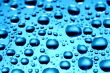 blue waterdrops