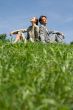On the lawn