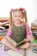 Girl with books