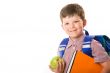 Boy with apple