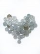 Heart made of some coins