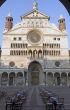 Cathedral of Cremona and bar tables