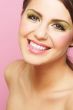 Young Woman On Pink Background