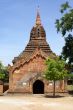 Brick pagoda and tree in Old Bagan
