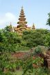 City wall and pagoda in Old Bagan, Myanmar