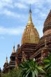 Brick pagoda with golden spire