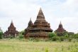 Green field and stupas